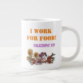 私は食物聖なる書物、 経典 ジャンボコーヒーマグカップ (右)