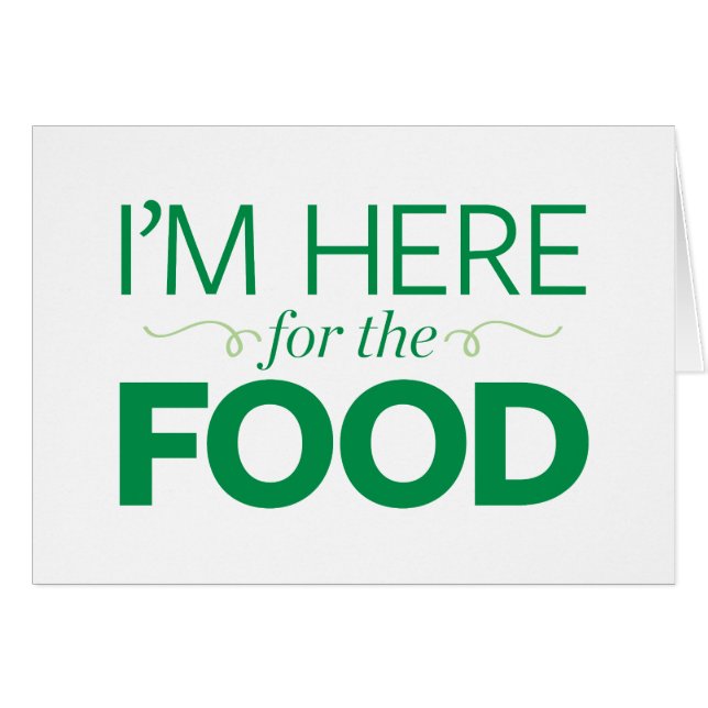 私は食糧のためにここにいます (正面横)