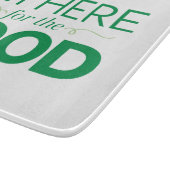 私は食糧のためにここにいます カッティングボード (角)