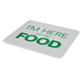 私は食糧のためにここにいます カッティングボード (角)