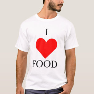 私は食糧を愛します Tシャツ
