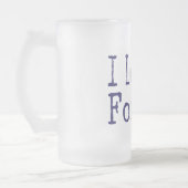 私は食糧トラックのブロックを愛します フロストグラスビールジョッキ (左)