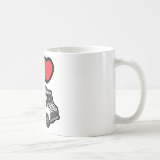 私は食糧トラックを愛します! コーヒーマグカップ
