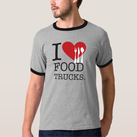 私は食糧トラックを愛します Tシャツ (正面)
