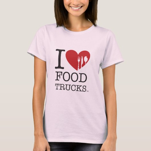 私は食糧トラックを愛します Tシャツ (正面)