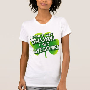 私は飲まれて私をなります素晴らしく得ません Tシャツ