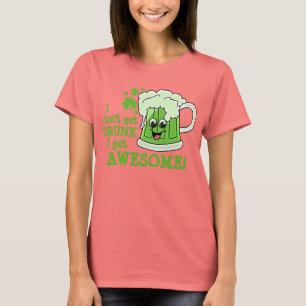私は飲まれて私をなります素晴らしく得ません Tシャツ