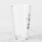 私は飲み物と私は物事を知っているフローラアクセント タンブラーグラス (右)