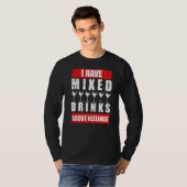 私は飲み物の感覚を混合したバーテンダー1 Tシャツ (正面フル)