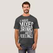私は飲み物を混ぜて感覚する Tシャツ (正面フル)