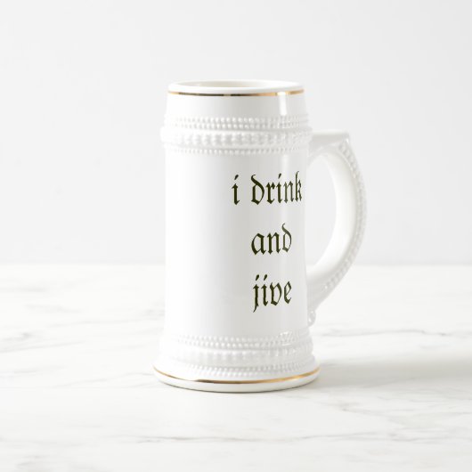 私は飲み、jive ビールジョッキ (正面右)