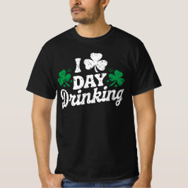 私は飲む日が大好きおもしろいセントパトリックの日アイルランド語 Tシャツ
