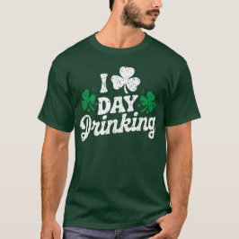私は飲む日が大好きおもしろいセントパトリックの日アイルランド語 Tシャツ