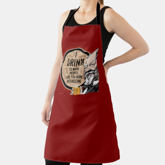 私は飲む（あなたを面白くするために） エプロン (インサイチュ)