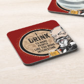 私は飲む(あなたを面白くするために) コースター (左側)