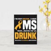 私は飲Msおもしろい多発性硬化症が待ち受けている カード (黄色い花)