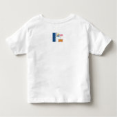 私は養子で美しい!幼児用Tシャツ トドラーTシャツ (裏面)