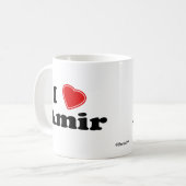 私は首長を愛します コーヒーマグカップ (正面左)