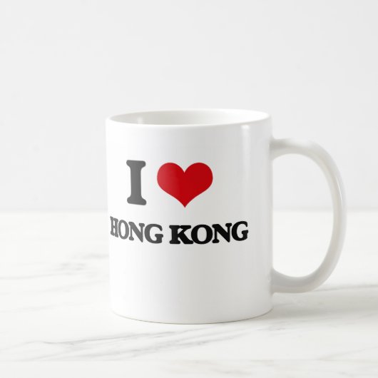 私は香港を愛します コーヒーマグカップ (右)