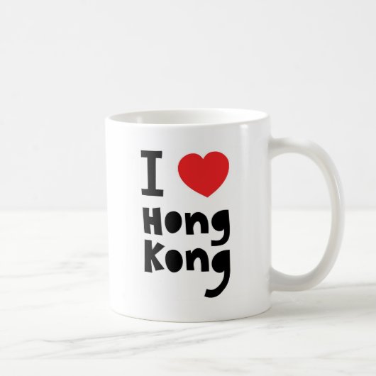 私は香港を愛します コーヒーマグカップ (右)