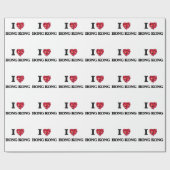 私は香港を愛します ラッピングペーパー (フラット)