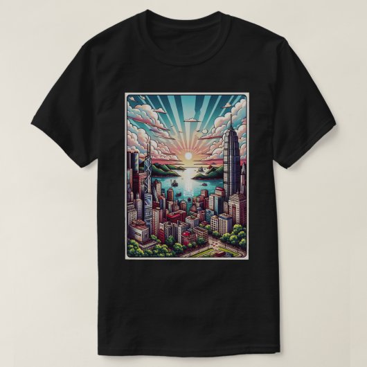 私は香港を愛する13 Tシャツ (デザイン正面)
