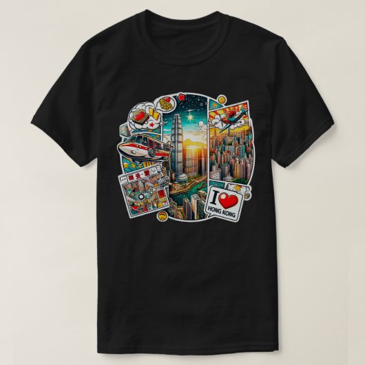 私は香港を愛する17 Tシャツ (デザイン正面)
