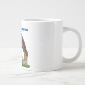 私は馬が大好きだ ジャンボコーヒーマグカップ (右)