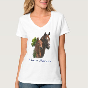 私は馬が大好きだ Tシャツ