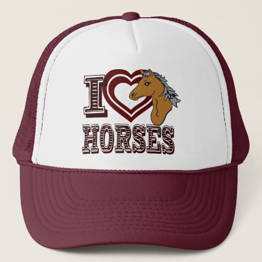 私は馬が大好き キャップ (正面)