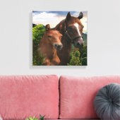 私は馬が大好き キャンバスプリント (インサイチュ (リビング))