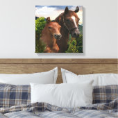 私は馬が大好き キャンバスプリント (インサイチュ (寝室))