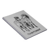 私は馬が大好き!キュートなアイスランドのポニー ノートブック (右側)