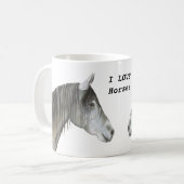 私は馬が大好き コーヒーマグカップ (正面左)