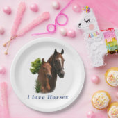私は馬が大好き ペーパープレート (パーティー)