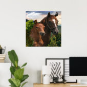 私は馬が大好き ポスター (ホームオフィス)