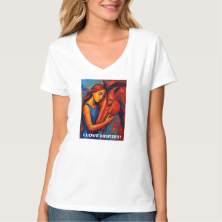 私は馬が大好き! Tシャツ