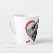 私は馬が好きだ カフェラテマグ (左アングル)