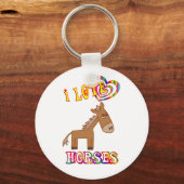 私は馬が好きだ キーホルダー (正面)