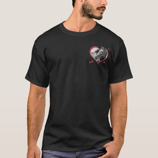 私は馬が好きだ Tシャツ (正面)
