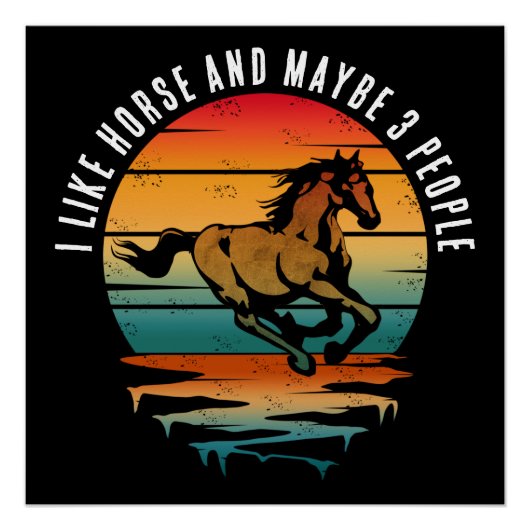 私は馬と多分3人が好きだ ポスター (正面)