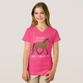 「私は馬にキスをしたので気に入った」とベイポニー Tシャツ (正面フル)