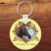 私は馬に乗りたい キーホルダー (正面)