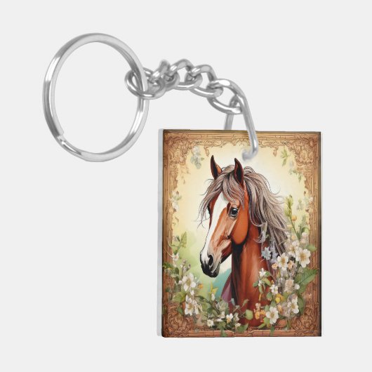 私は馬に乗りたい キーホルダー (正面左)