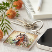 私は馬に乗りたい キーホルダー (正面右)