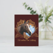 私は馬に乗りたい ポストカード (スタンド正面)