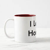 私は馬のマグを愛します ツートーンマグカップ (左)