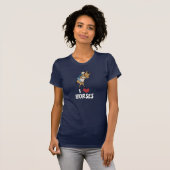 私は馬のワイシャツを愛します Tシャツ (正面フル)