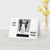 「私は馬よりも君を愛している」君のカードを愛している カード (黄色い花)