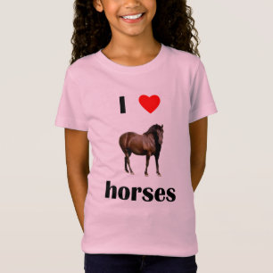 私は馬を愛します Tシャツ